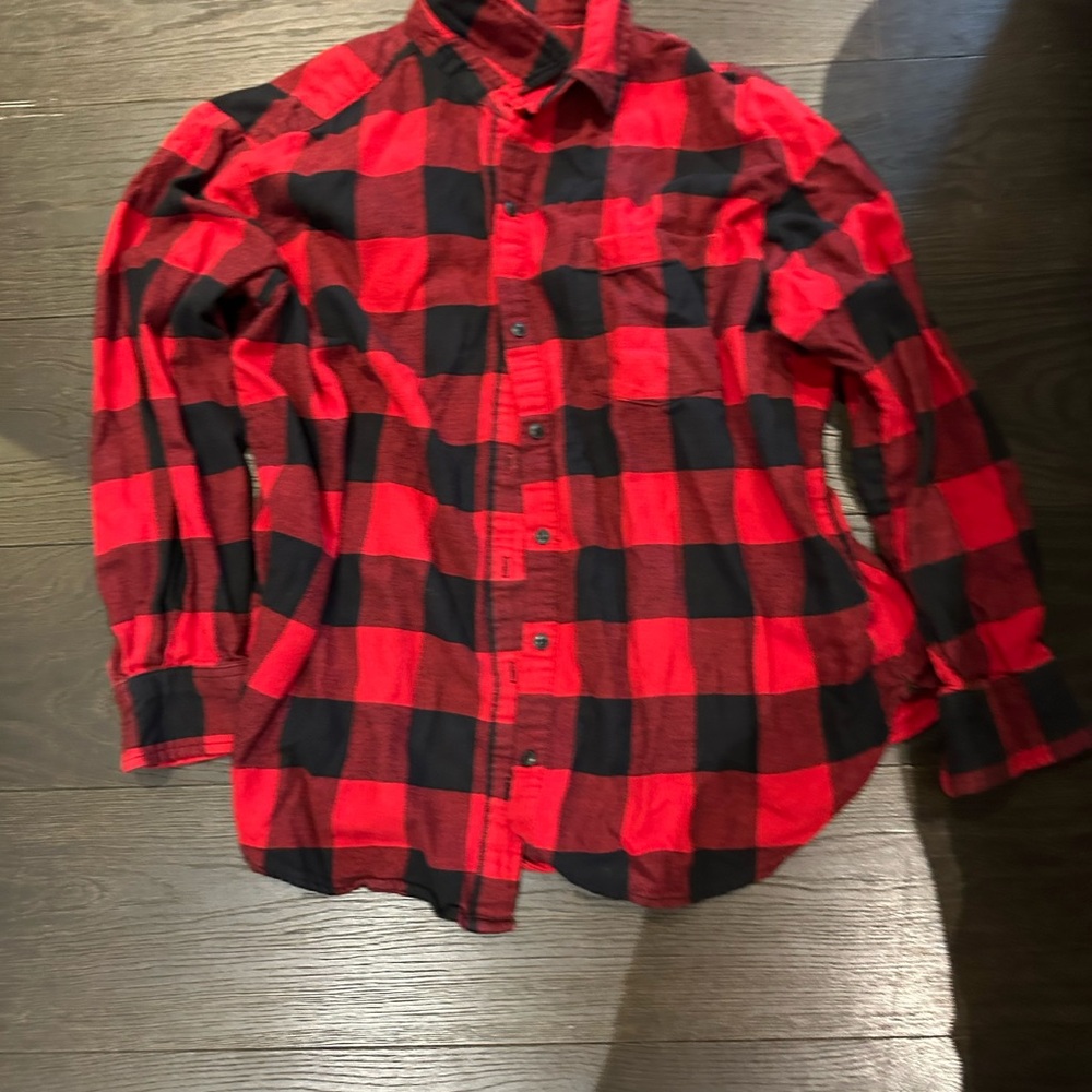 GAP Red and Black Checkered Shirt